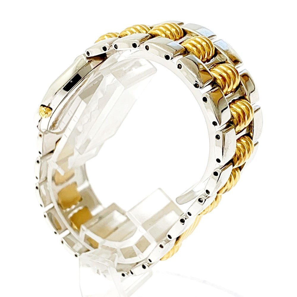 【1円スタート】Christian Dior クリスチャンディオール 45.204 オクタゴン SS×GP ゴールド文字盤 QZ ボーイズ腕時計 ジャンク 256962_画像4