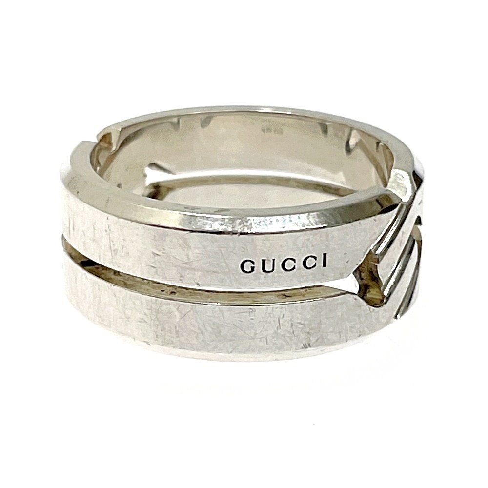 【1円スタート】GUCCI グッチ シルバー ノット 12.9g 925刻印 指輪 リング 257391の画像2