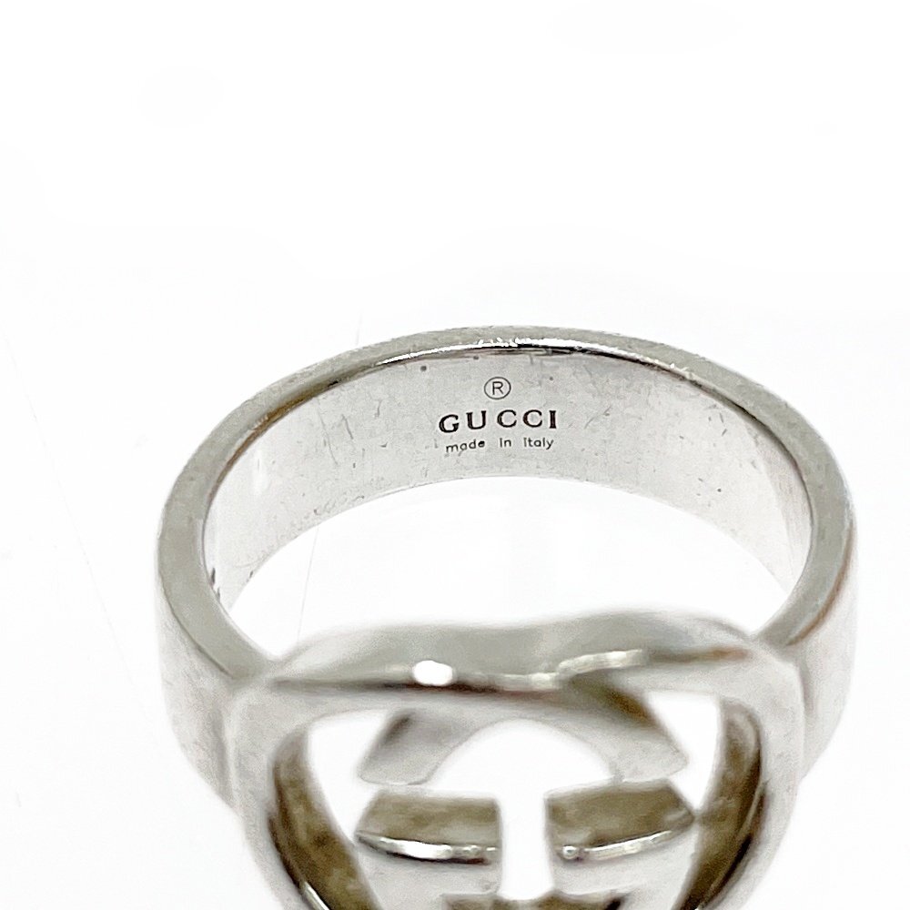 【1円スタート】【箱付き】GUCCI グッチ シルバー インターロッキング GGロゴ 4.8g 925刻印 指輪 リング 257327の画像6