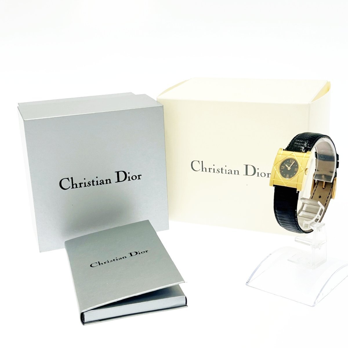 【1円スタート】【箱付き】Christian Dior クリスチャンディオール D82-150 カナージュ GP クオーツ レディース腕時計 ジャンク 253872_画像1