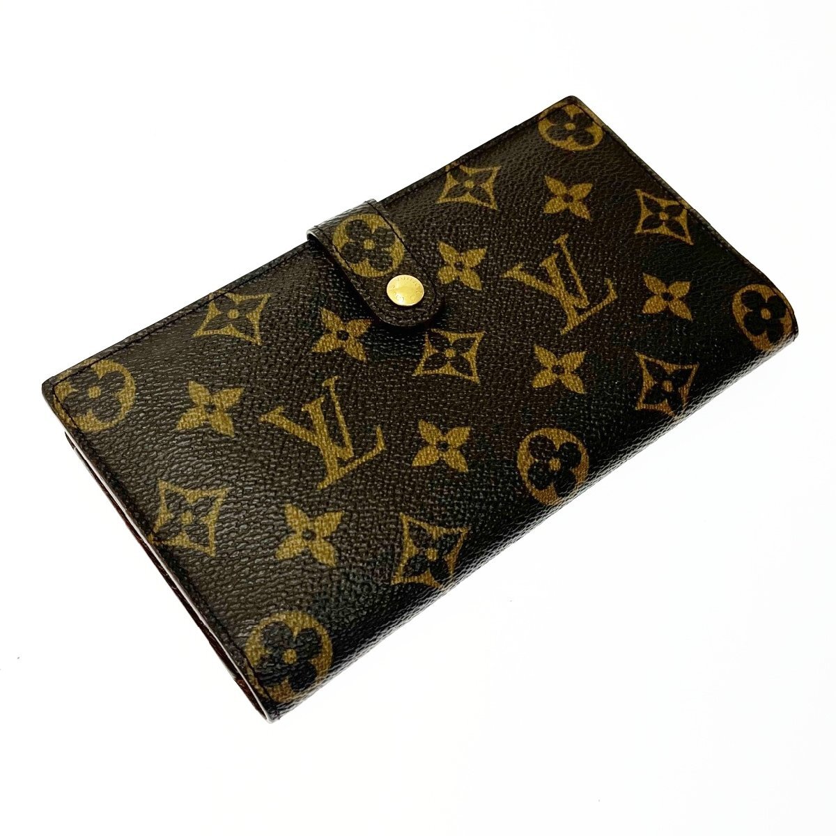 【1円スタート】【保存袋付き】LOUIS VUITTON ルイ・ヴィトン T61217 モノグラム コンチネンタルクラッチ がま口 二つ折り 長財布 256045_画像4