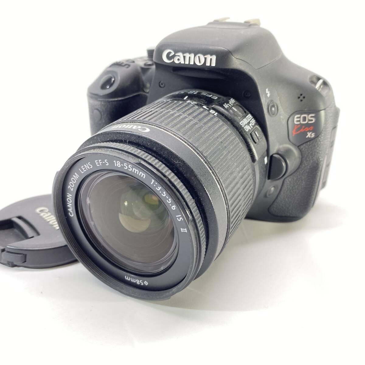 1円～ 6T30480324 Canon キャノン EOS Kiss X5 デジタルカメラ DS126311 ZOOM LENS EF-S 18-55mm 1:3.5-5.6 IS II 通電動作未確認_画像1