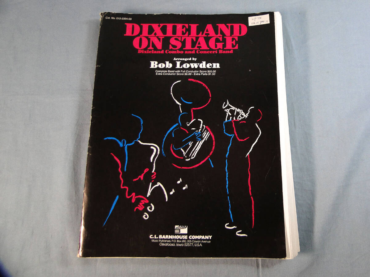 os) 吹奏楽 DIXIELAND ON STAGE ARR. BOB LOWDEN ※フルスコア欠品[2]3747