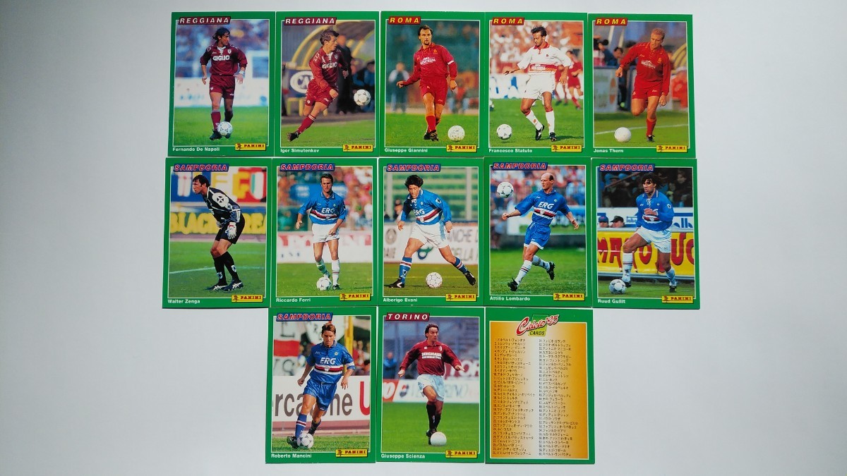 1995 Panini Calcio パニーニ カルチョ 95 セリエA 49枚 アソート サッカー カード デルピエロ バティストゥータ フリット マルディーニ 他_画像5