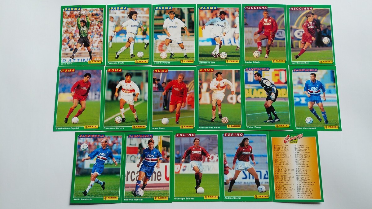 1995 Panini Calcio パニーニ カルチョ 95 セリエA 53枚 アソート サッカー カード デルピエロ マルディーニ デシャン バレージ ボバン 他_画像5