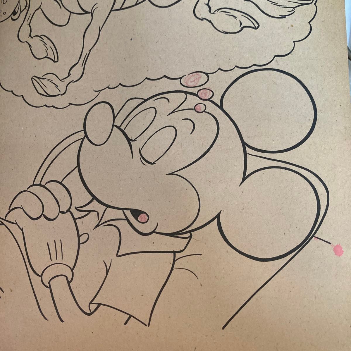 Mockery mouse coloring book ミッキーマウス塗り絵ヴィンテージ