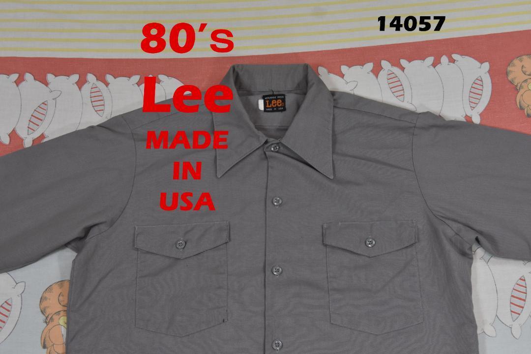 Lee 80’ｓ ワークシャツ 14057c USA製 ビンテージ 80 00_画像1