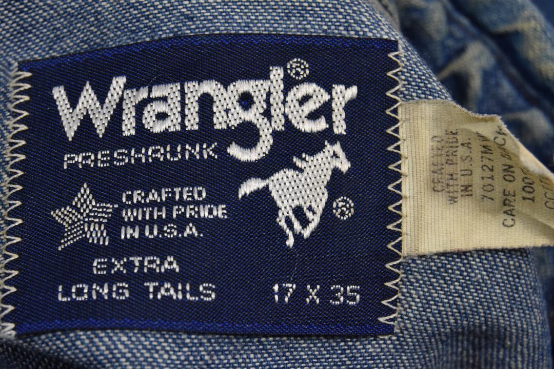 ラングラー 80s デニムシャツ 14118ｃ USA製 ビンテージ 00 90_画像3