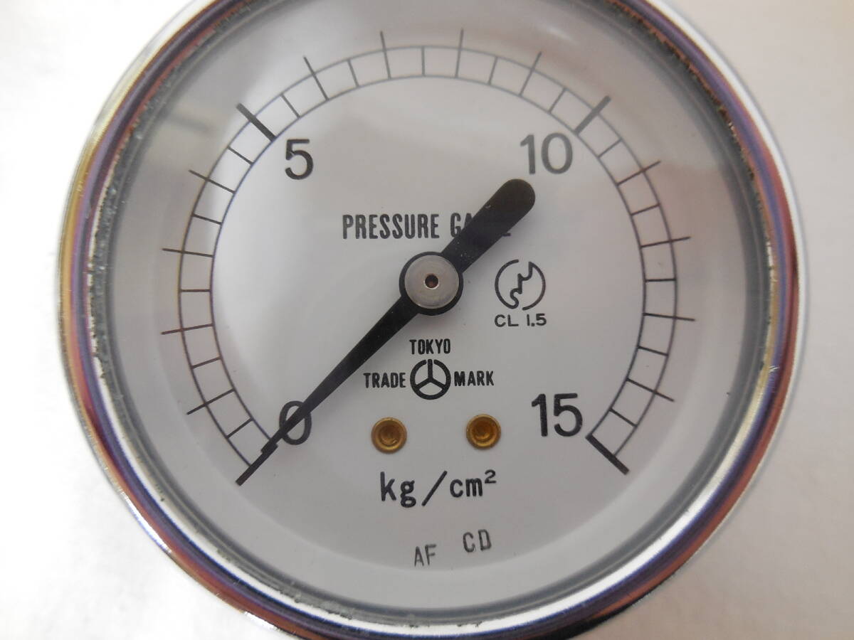 ● ピトーゲージ 放水圧力測定器 TOKYO TRADE MARK PRESSURE GAUGE ケース付き_画像9