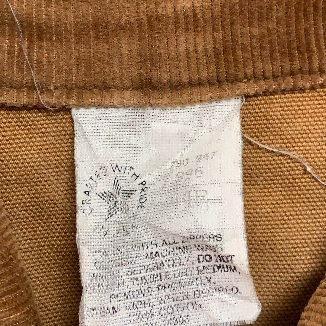 １スタ　J6 カーハート　44　アメリカ古着　USA製　ダック　ツナギ　オールインワン　ワーク　作業着　ブラウン　Carhartt メンズ_画像7