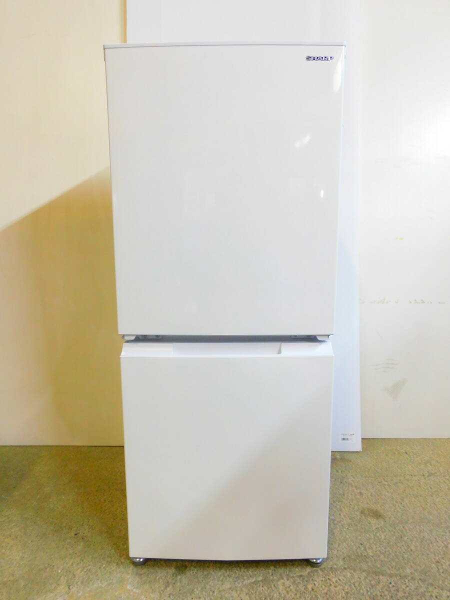 m604 ♪美品♪2022年製♪ SHARP シャープ ノンフロン冷凍冷蔵庫 SJ-D15HJ-W 152L 2ドア ホワイト つけかえどっちもドア (SJ-D15H-W)_画像1
