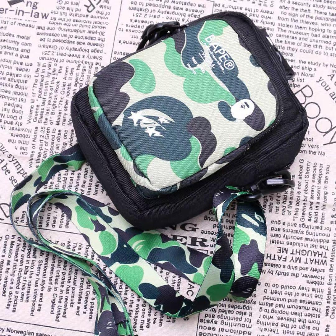 A BATHING APE アベイシングエイプ カモフラージュ ショルダーバッグ_画像2