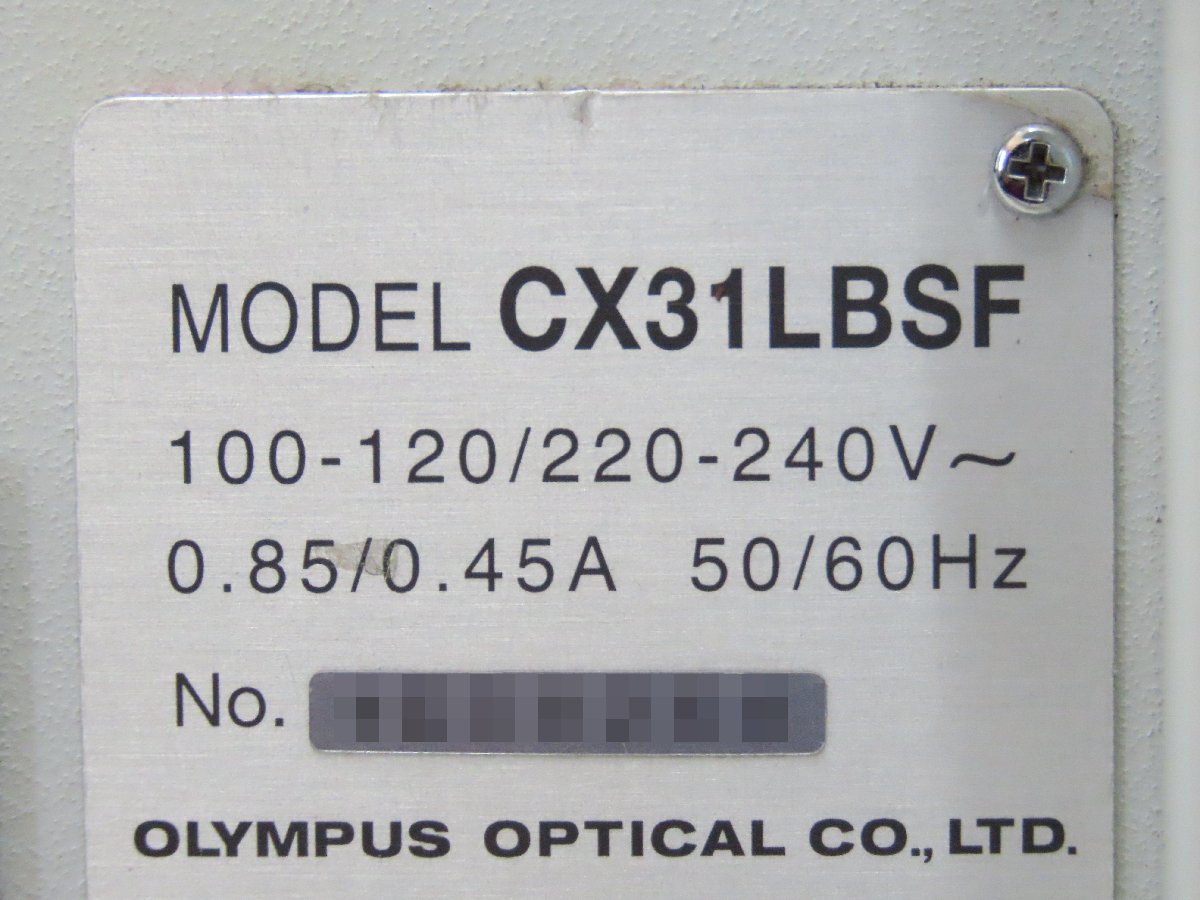 ◎140☆OLYMPUS オリンパス 生物顕微鏡 CX31LBSF 対物レンズPlan ◎140☆OLYMPUS オリンパス 生物顕微鏡 CX31LBSF 対物レンズPlan