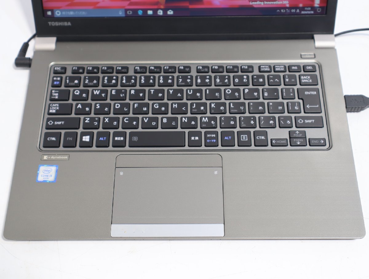 80☆東芝 dynabook R63/D Core i5-6200U／メモリ8GB／SSD 256GB キレイ☆3J-196の画像6