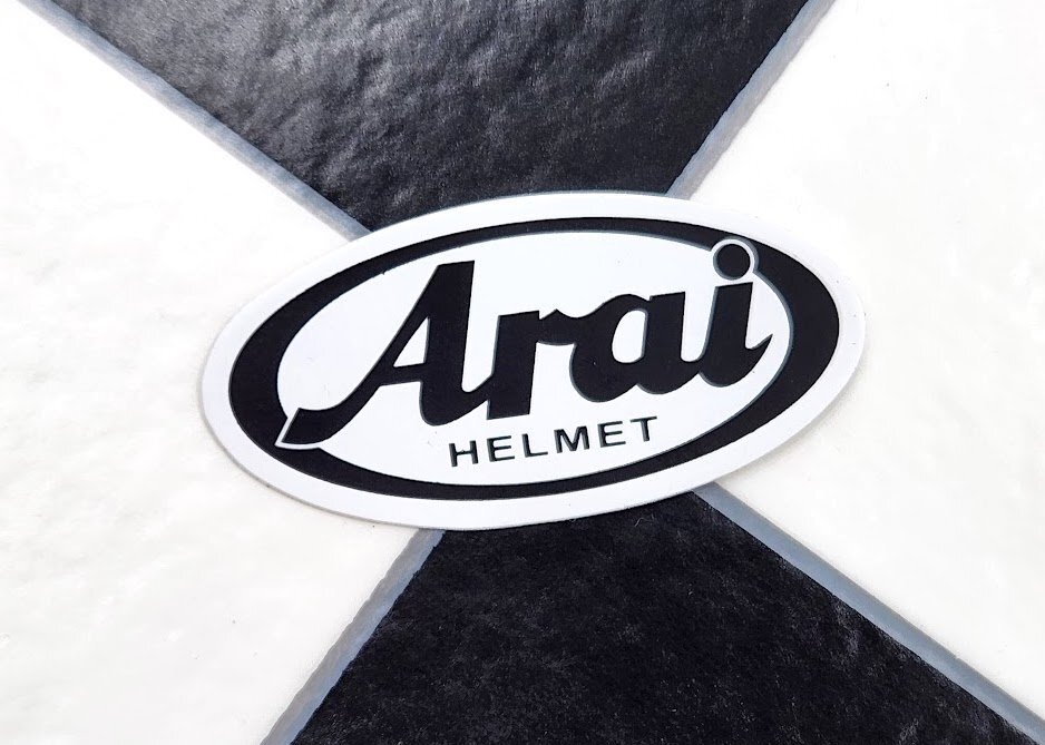 送料込 Arai アライ ヘルメット ステッカー ７cm 検/ ゼファー SUZUKI HONDA CBX400F CBX550F CB400F CBR400 ホーク バブ モンキーの画像1