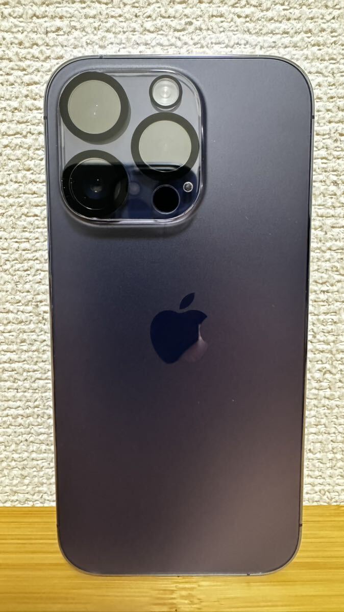 【初期化済】Apple iPhone 14 Pro 256GB ディープパープル MQ1E3J/A SIMフリー バッテリー 94%_画像3