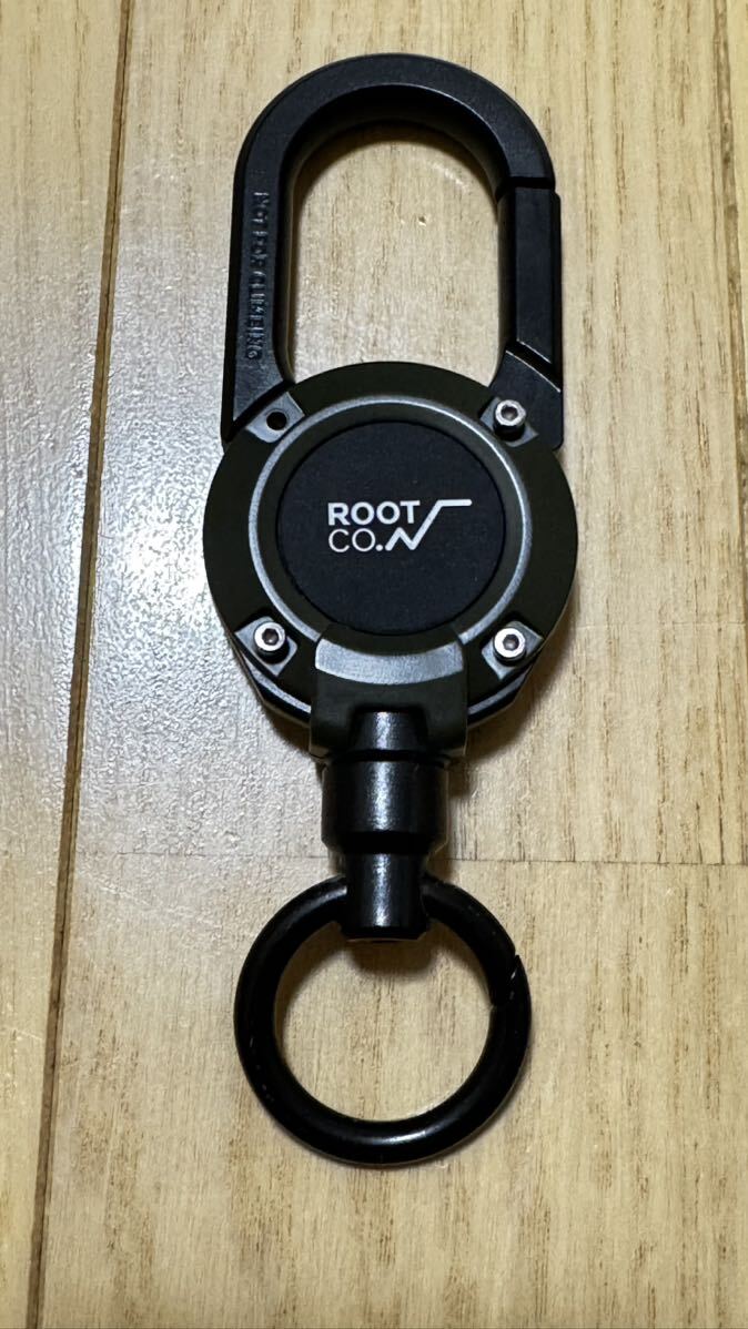 ルートコー マグリール360 マグネット内蔵型リールカラビナ カーキ ROOT CO. GRAVITY MAG REEL_画像2