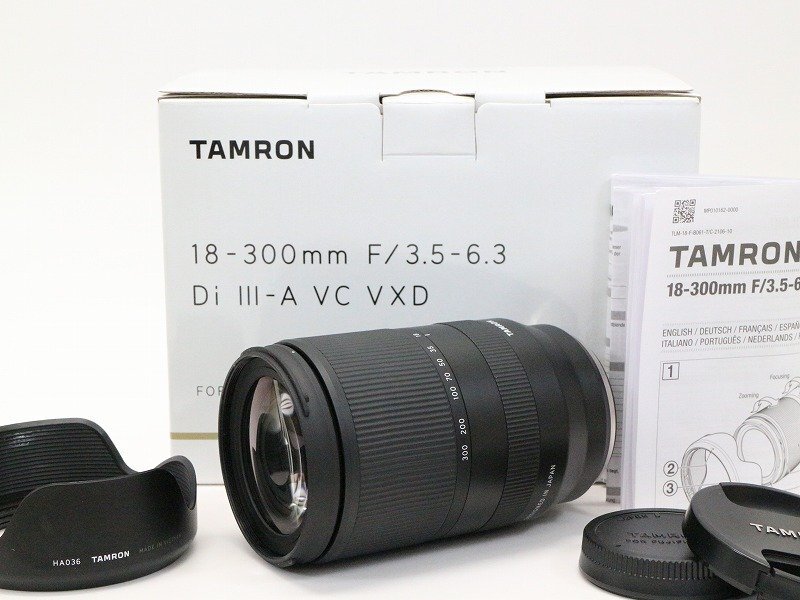 ●○【美品・元箱付】TAMRON B061 18-300mm F3.5-6.3 Di III-A VC VXD FUJIFILM カメラレンズ 高倍率 Xマウント タムロン●020653001m○●