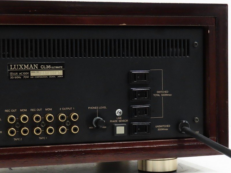 ■□LUXMAN CL36 ULTIMATE 真空管 プリアンプ 200台限定生産品 CL-36 ラックスマン□■020213001J□■の画像6