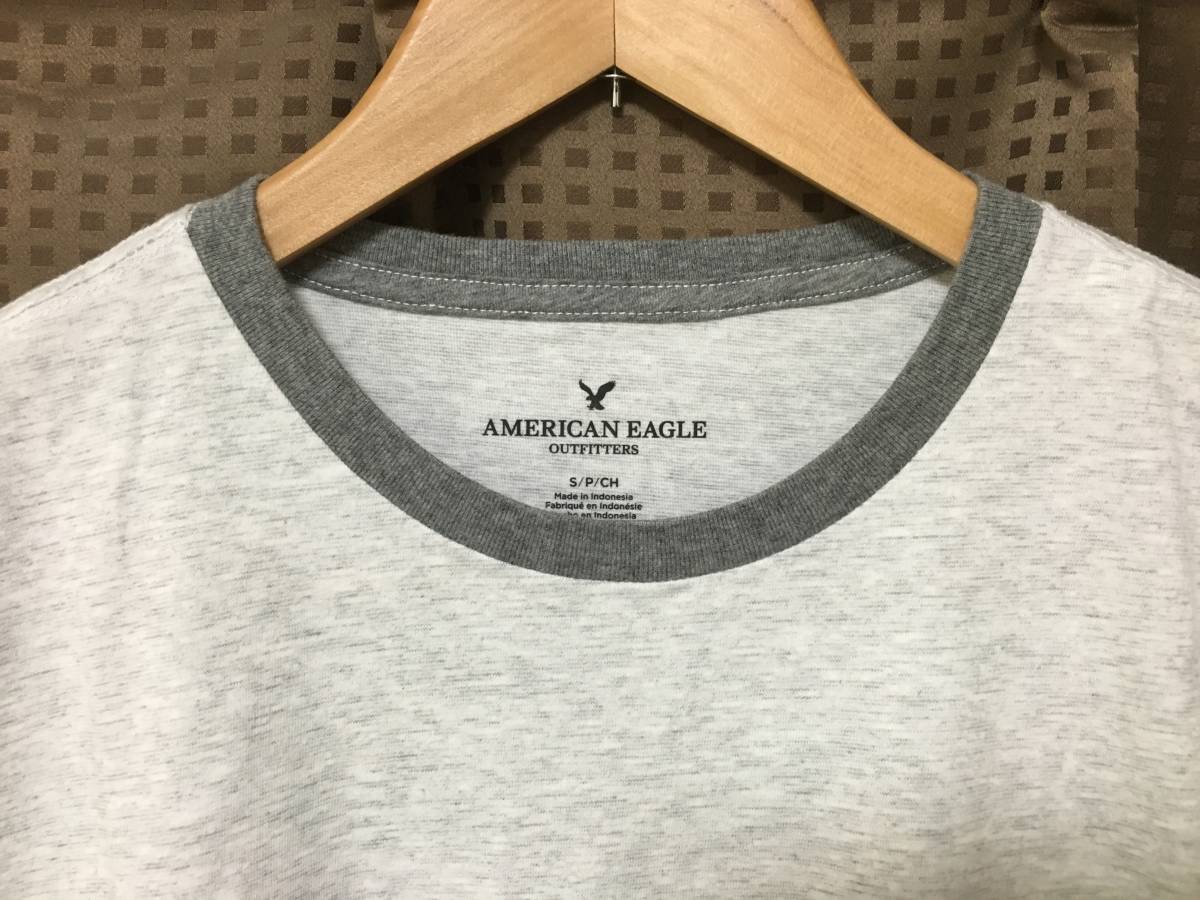 セール! 正規品 本物 新品 アメリカンイーグル Tシャツ AMERICAN EAGLE Tシャツ シルエット綺麗 グレー系 着心地抜群 綿100% XS ( S_画像4