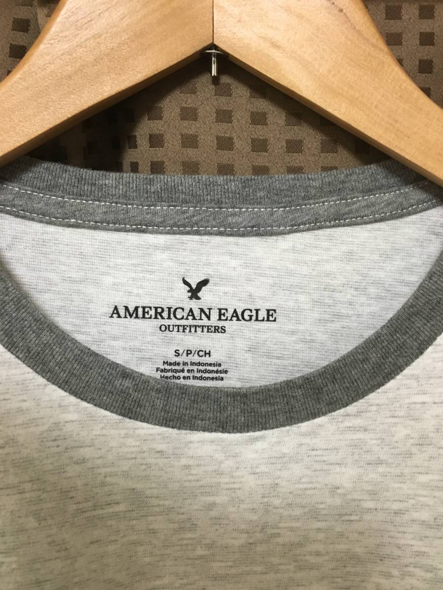 セール! 正規品 本物 新品 アメリカンイーグル Tシャツ AMERICAN EAGLE Tシャツ シルエット綺麗 グレー系 着心地抜群 綿100% XS ( S_画像1