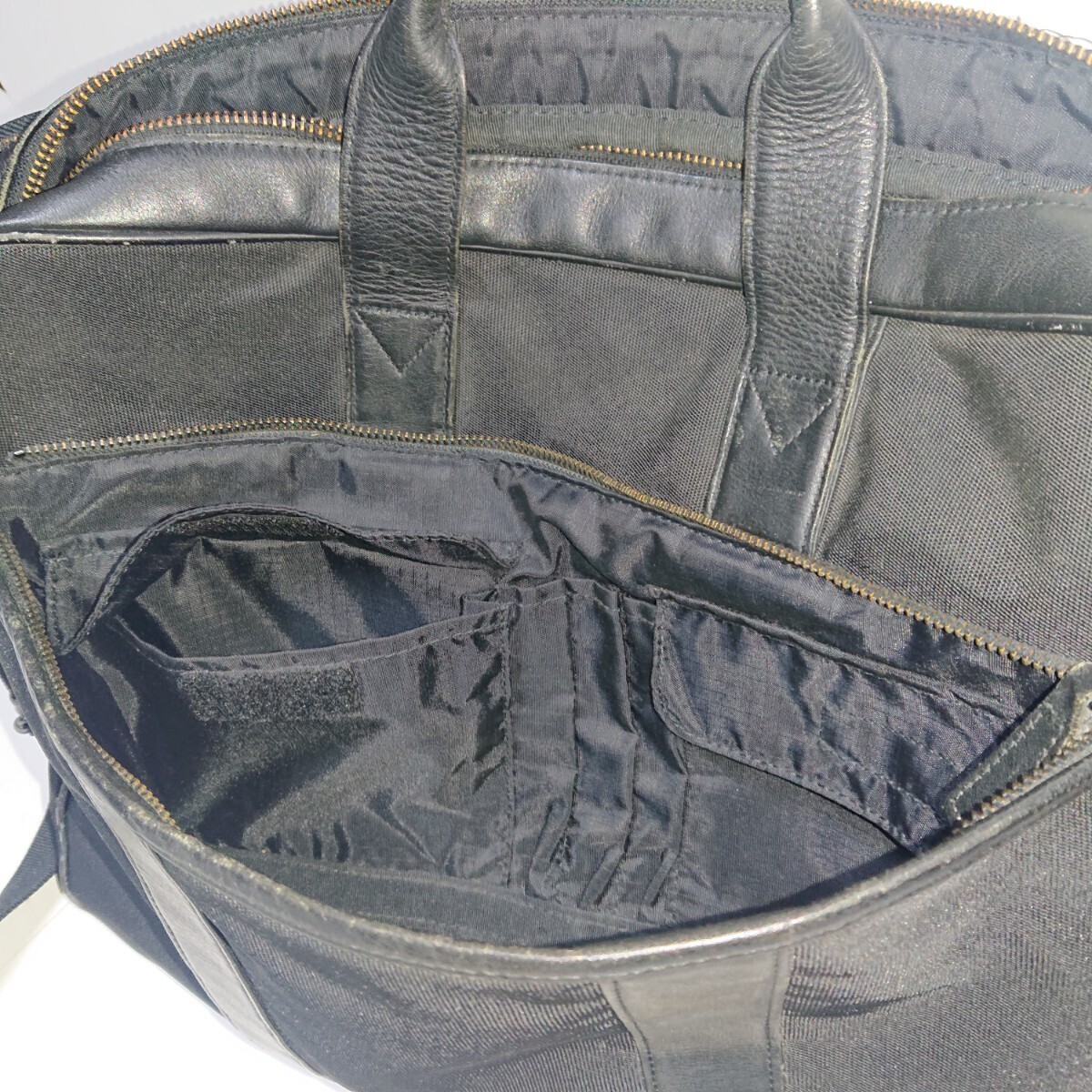 PORTER Porter б/у Yoshida bag сумка на плечо портфель портфель черный чёрный кожа 2way мужской 2 слой тип 