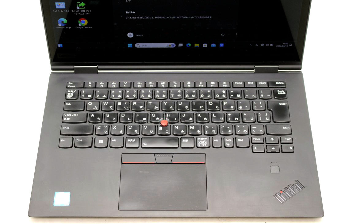 良品 フルHD タッチ 14型 Lenovo ThinkPad X1 Yoga 3rd Gen Windows11 八世代 i5-8250u 8GB 256GB-SSD カメラ 無線 Office付 中古パソコンの画像6