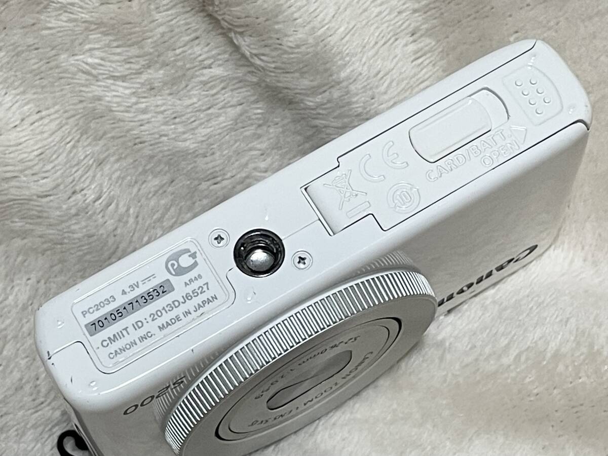 即決 Canon PowerShot パワーショット S200 ホワイト ジャンク 即決 Canon PowerShot パワーショット S200 ホワイト ジャンク