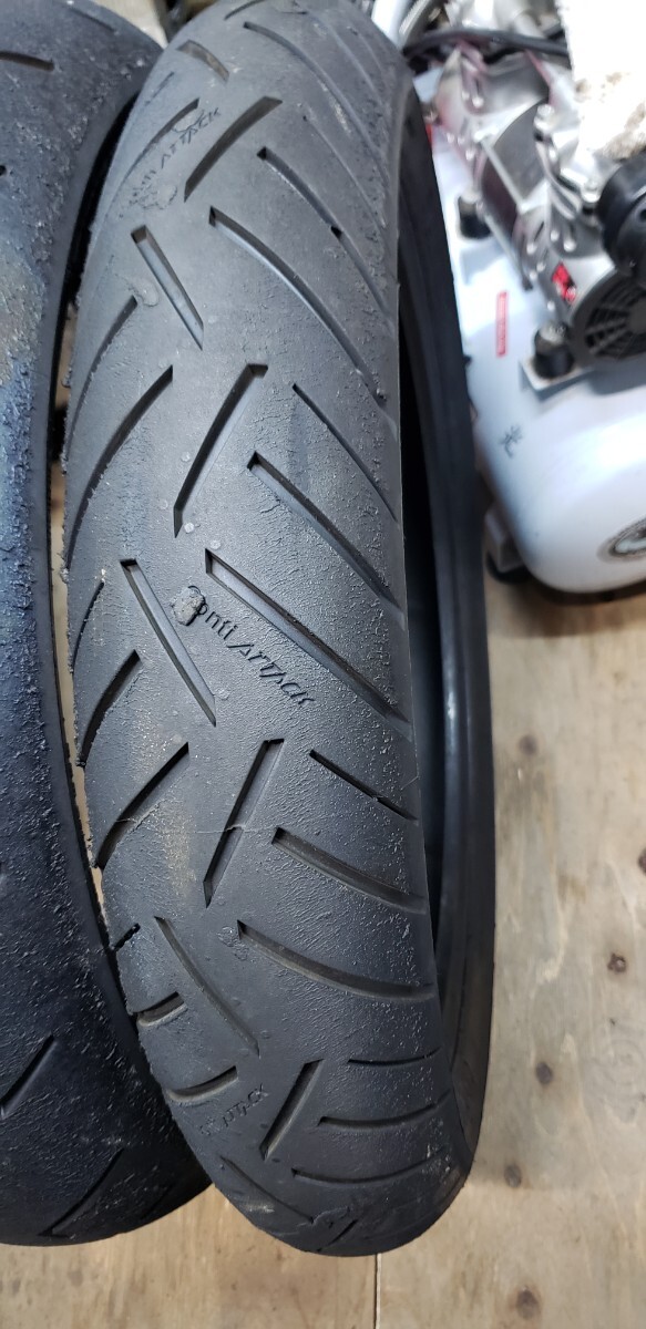 中古 Continental コンチネンタル タイヤ前後セット 110/80 ZR 18 150/65 R18 コンチロードアタック3CR ContiRoadAttack3 CR  Z1 Z2の画像6