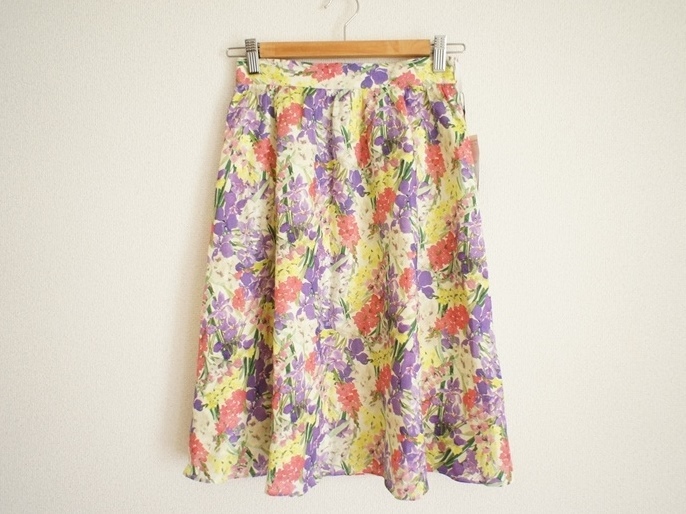  cat pohs 290 jpy [ regular price 1.7 ten thousand ] Anatelier Liberty floral print linen skirt 36 pink ab2 Liberty 