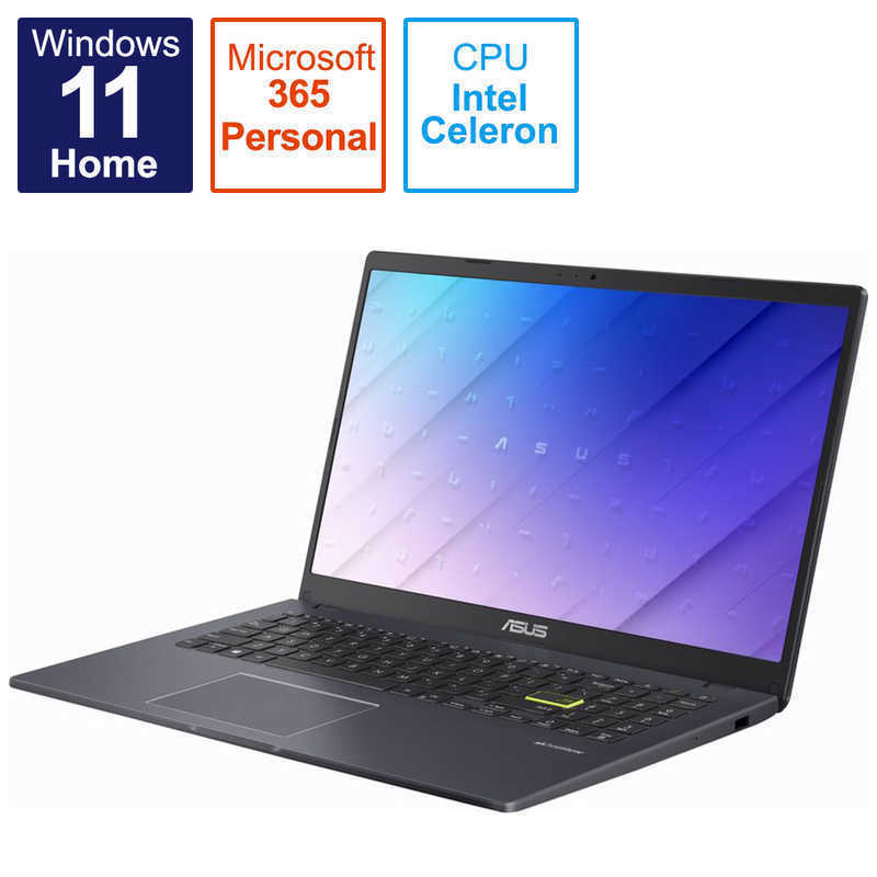 ASUS エイスース　ノートパソコン スターブラック (15.6型/Windows11 S/intel Celeron/メモリ：4GB/eMMC：128GB)_画像1