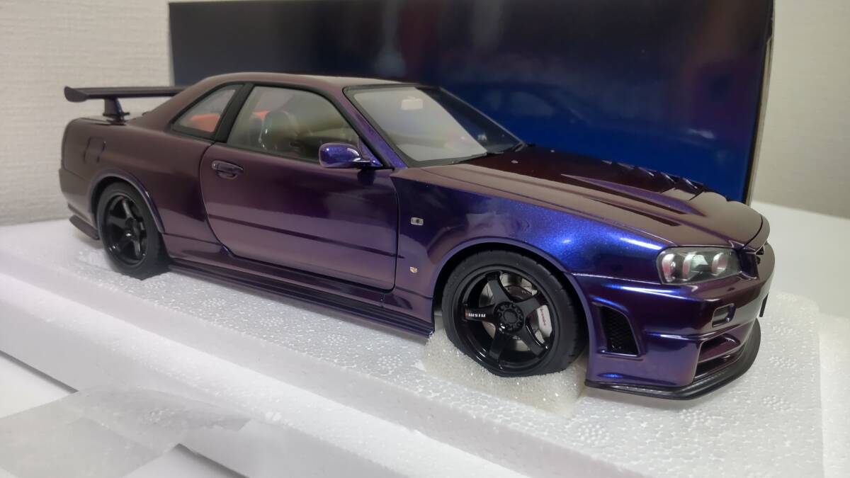 ☆Auto art☆1/18ニスモR34 GT-R Z-tune(ミッドナイトパープルⅢ)☆スカイライン☆77464☆オートアート・コンポジットダイキャストモデル☆の画像6