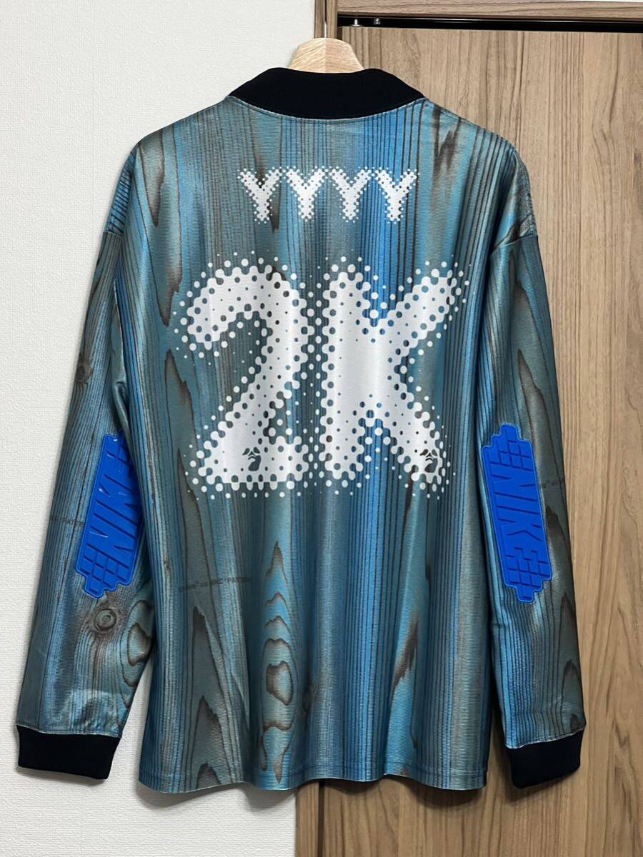 新品未使用 NIKE x OFF-WHITE Men’s JERSEY IMPERIAL BLUE DN1701-411 Lサイズ ナイキオフホワイト サッカーシャツ ジャージの画像2