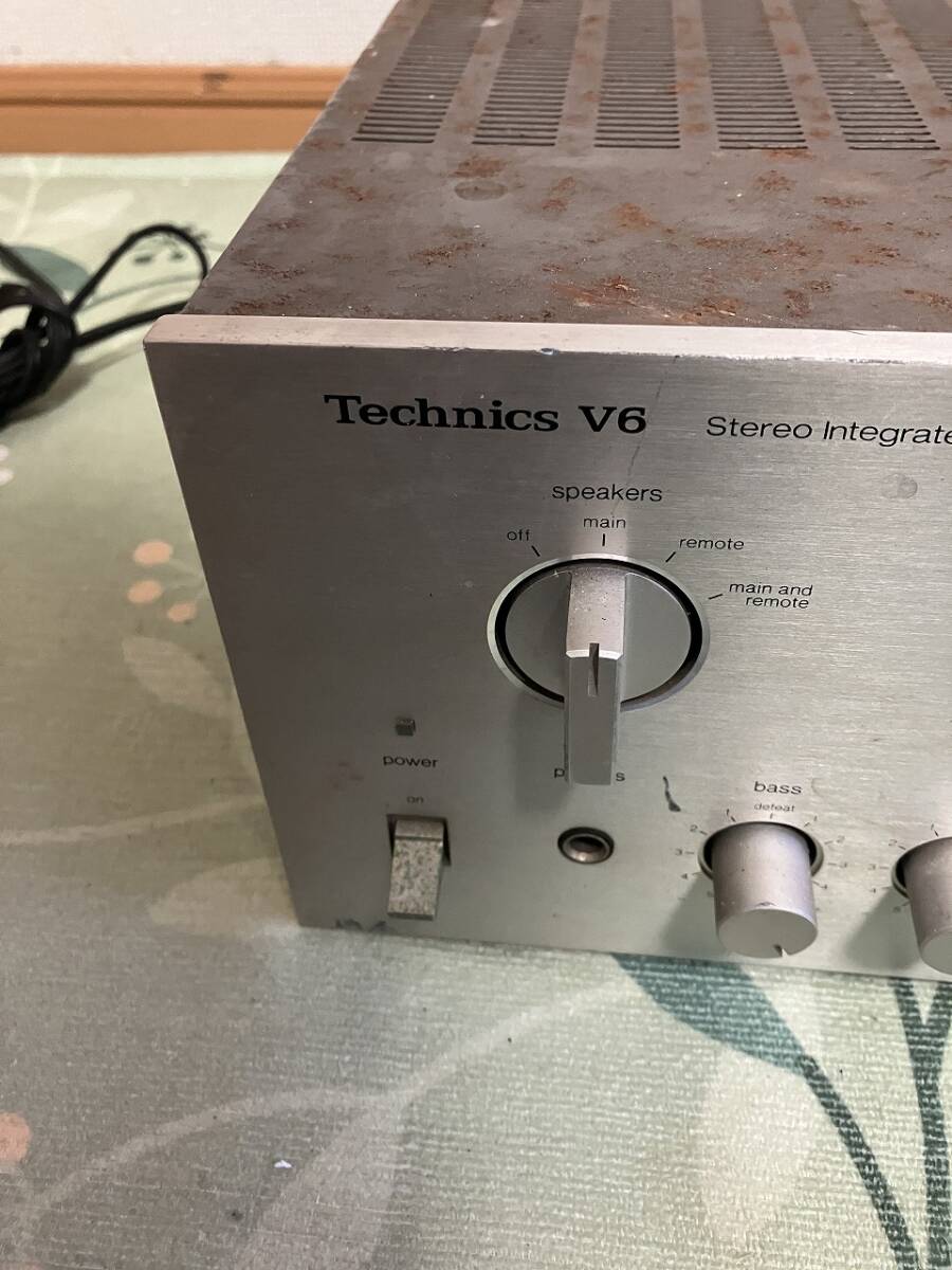 1円 希少 レア Technics テクニクス SU-V6 ステレオ プリメイン アンプ オーディオ 音響 機器 レトロ 現状品 保管品 通電OK ヴィンテージ_画像10