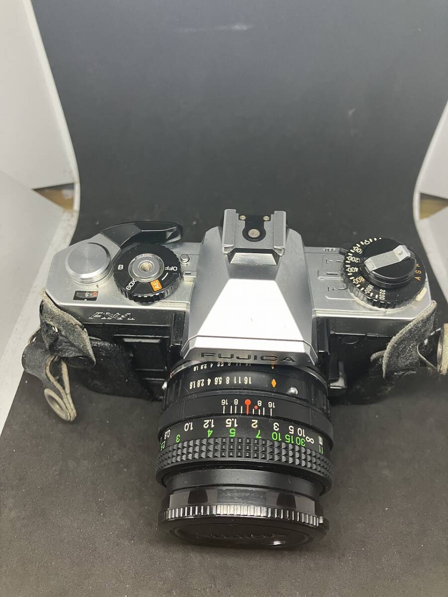 1円 希少 レア FUJICA フジカ 一眼 レフ フィルム カメラ ケース レンズ付 コレクション 現状品 保管品 レトロ EBC X-FUJINON 1.6 50mm_画像3
