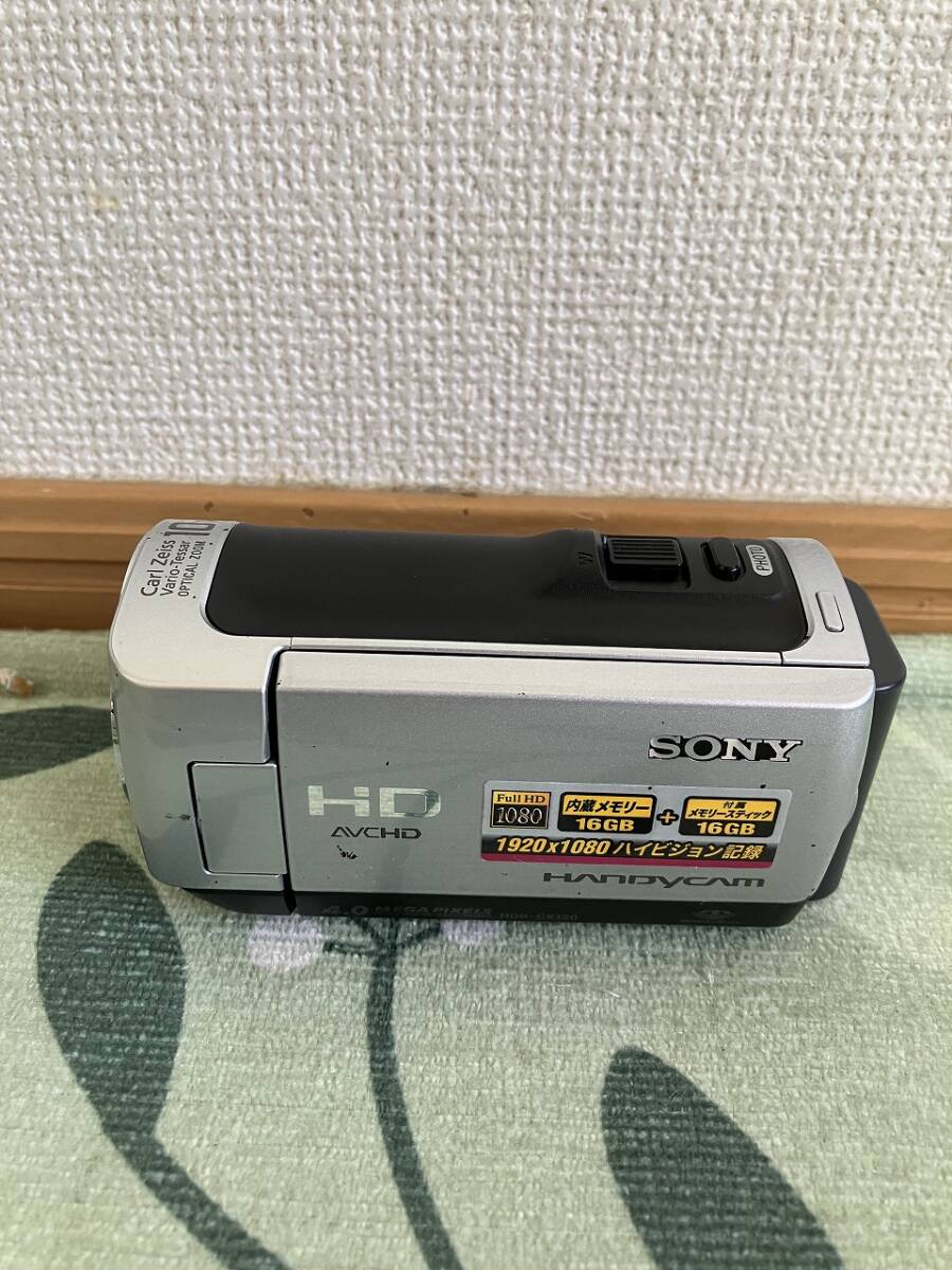 1円 希少 レア SONY ソニー デジタル HD ビデオ カメラ レコーダー ハンディカム HDR-CX120 バッテリー 付属品付 現状品 保管品 レトロの画像10