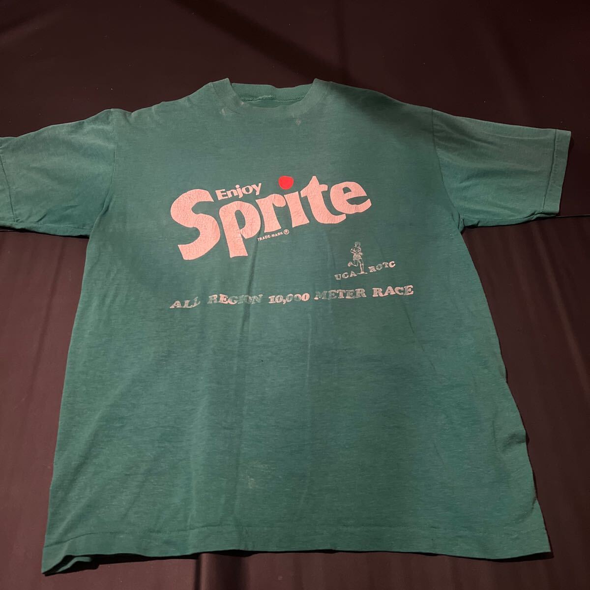 70s 80s ビンテージ　Tシャツ　スプライト　グリーン　緑　半袖Tシャツ アメリカ古着　Mサイズ程度_画像2