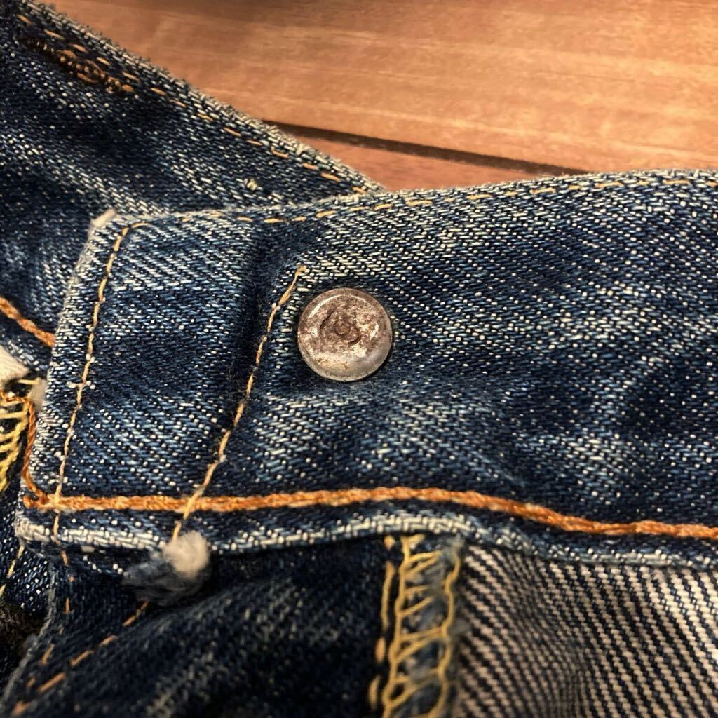 60's Levi's 501 BIG E 初期Sタイプ 鬼ヒゲ ハチノス 刻印6 オリジナル xx 以降 66前期後期以降 赤耳 ハチマル 以前ヴィンテージビンテージ_画像5