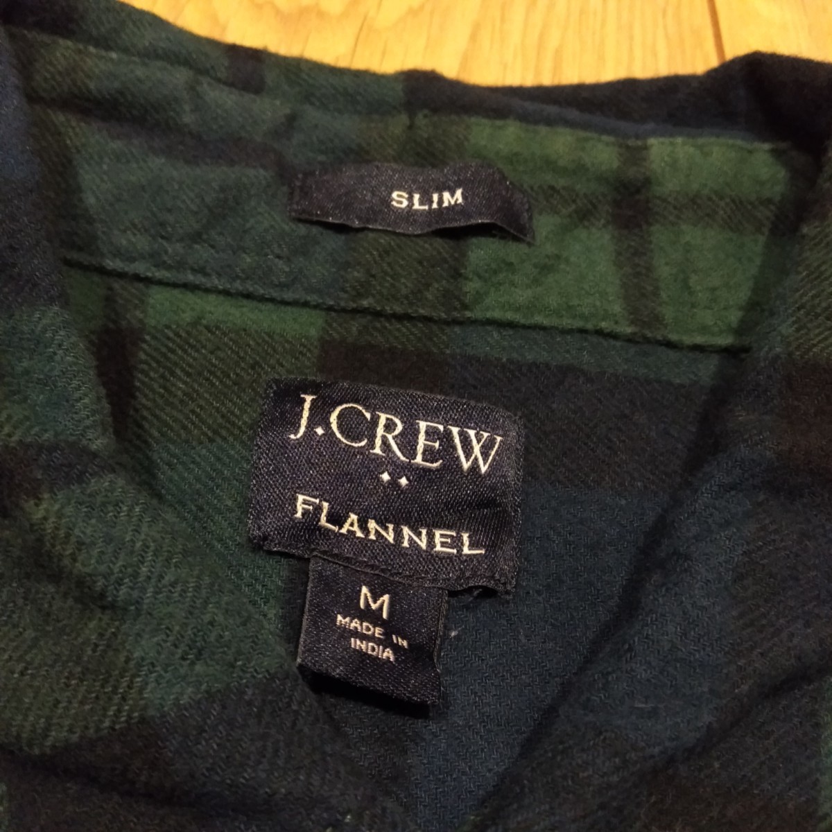 USA古着卸 Mサイズ J.CREW ジェイ クルー チェック柄 胸ポケット ネルシャツ