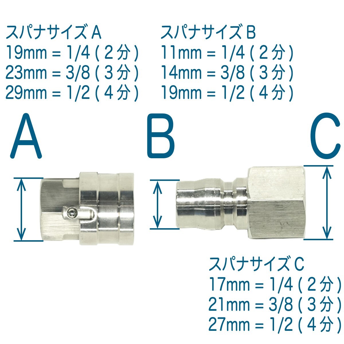 【40M】3/8(3分)ワンタッチカプラ付　1/4(2分)コンパクトホース_画像4