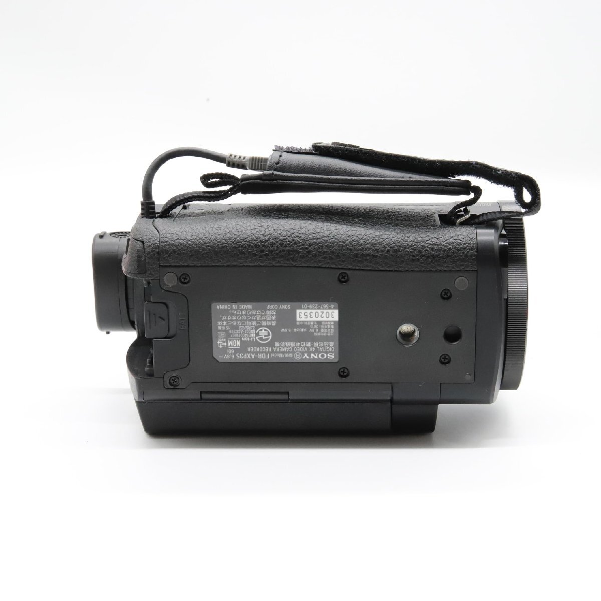 【ほぼ新品】SONY 4Kビデオカメラ Handycam FDR-AXP35 ブラック 光学10倍 FDR-AXP35-Bの画像6