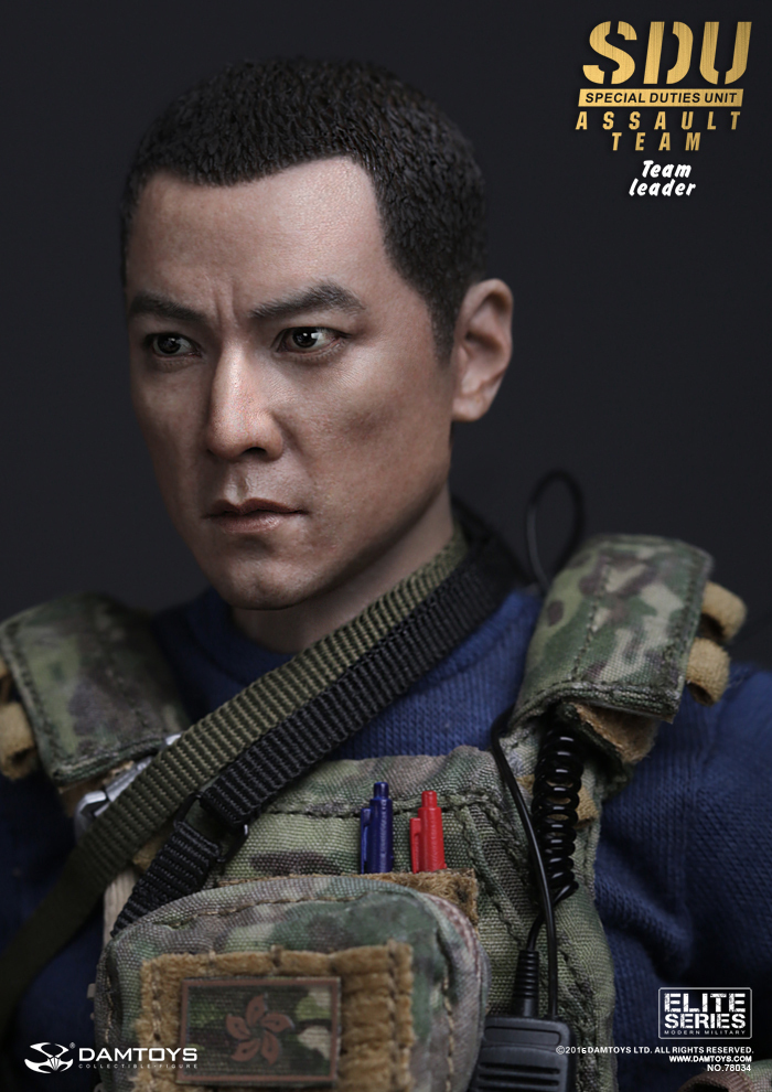 Damtoys 1/6 ヘッド 香港警察 SDU 特殊部隊 飛虎隊 特別任務連 キャプテン 検 Dam DID ホットトイズ_画像6