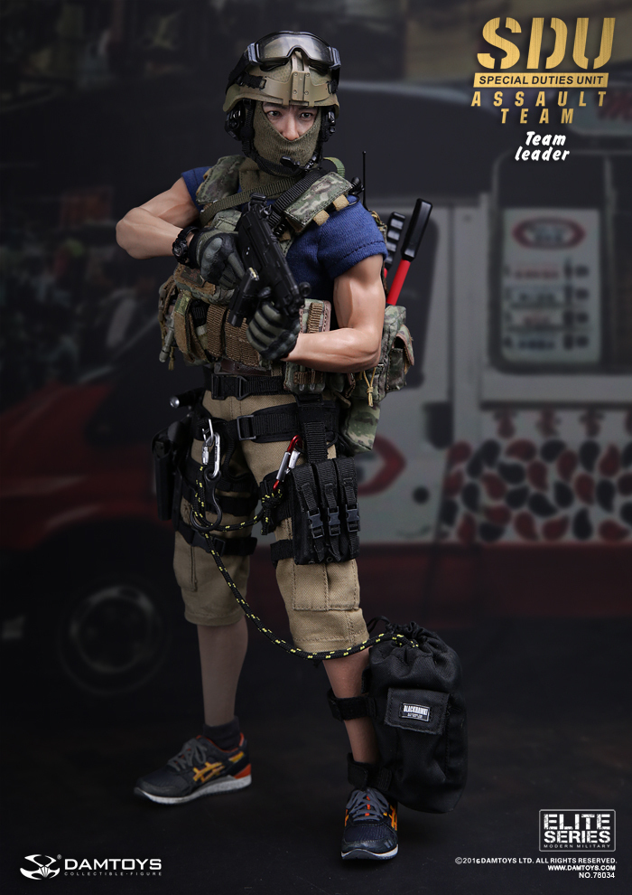 Damtoys 1/6 ハーフパンツ Tシャツ 香港警察 SDU 特殊部隊 飛虎隊 特別任務連 キャプテン 検 Dam DID ホットトイズ_画像2