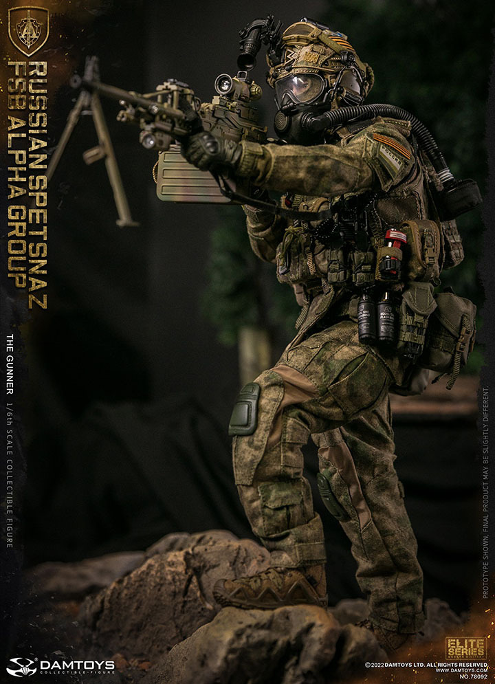 Damtoys 1/6 素体 ボディ Dam 3.5 ロシア連邦安全局アルファチームFSB ALPHA機関銃手 検 DAM VTS DID ホットトイズ_画像5