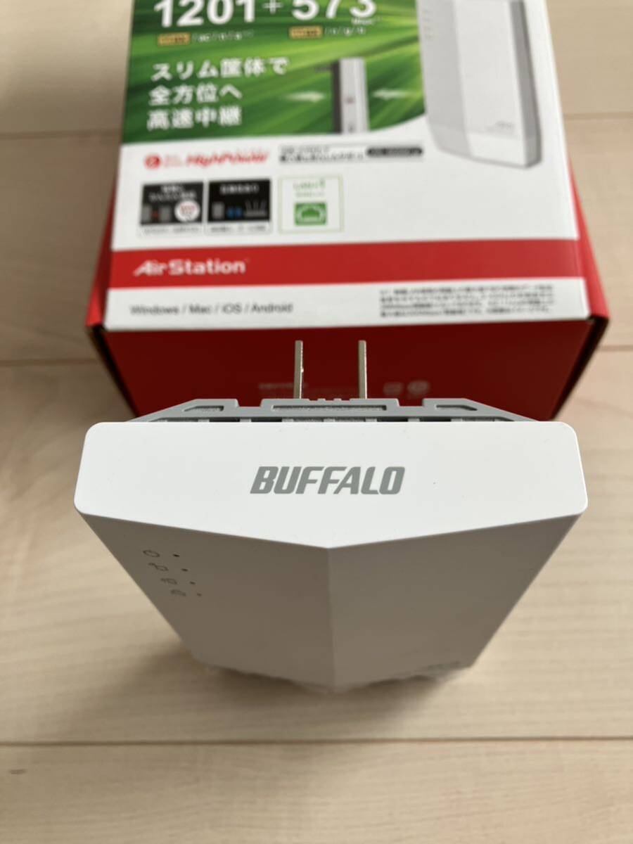 バッファロー BUFFALO WEX-1800AX4 Wi-Fi 6 11ax 対応中継機 WEX1800AX4 箱説明書有り_画像2