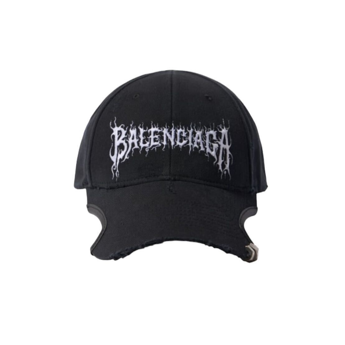 新品　balenciaga cap バレンシアガ キャップ 黒 Black ブラック 帽子