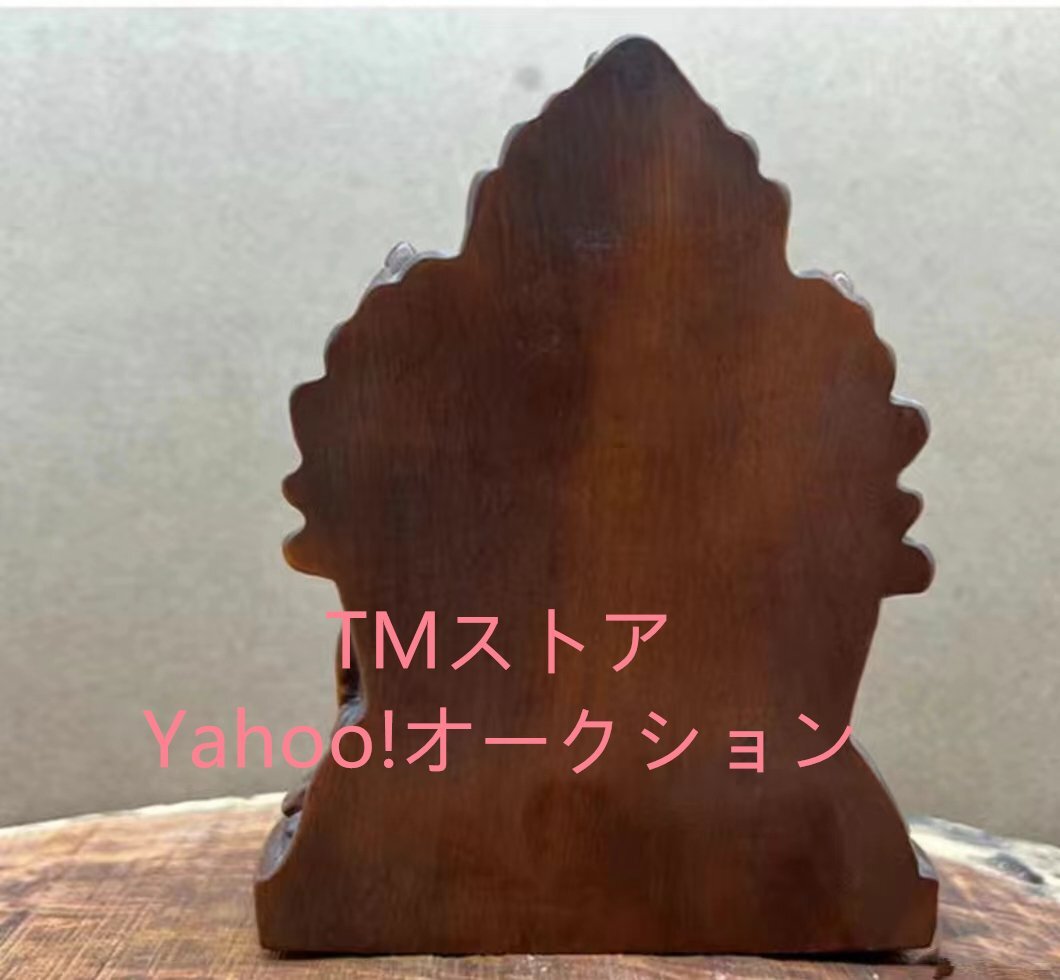 七福神 象の神 置物 彫刻工芸品 木彫り 縁起物 仏師で仕上げ品 置物_画像6