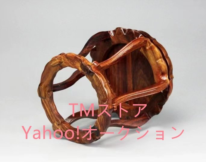 花梨木の海棠形 中式古典の円形 実木の花架 架のコーヒーテーブル_画像4