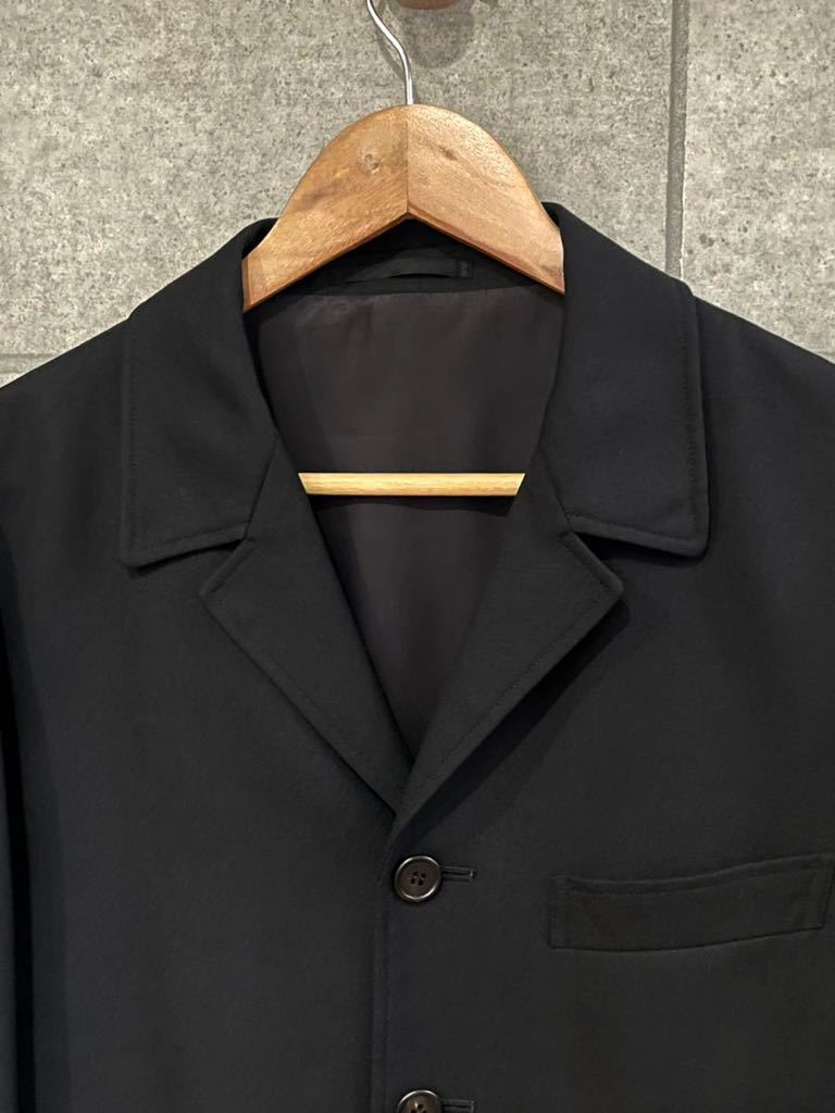上質高級 日本製 Paul Smith ポールスミス ウール カバーオール ジャケット ブラック 黒 Mサイズ メンズ 状態良好 新規×_画像2