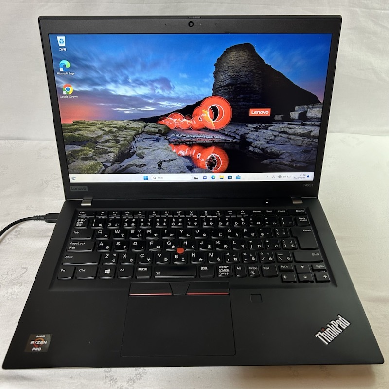 ジャンク LENOVO ThinkPad T495s / Ryzen 7 PRO 3700U 2.30GHz / 16GB / NVMe SSD 512GB / Windows11_画像1